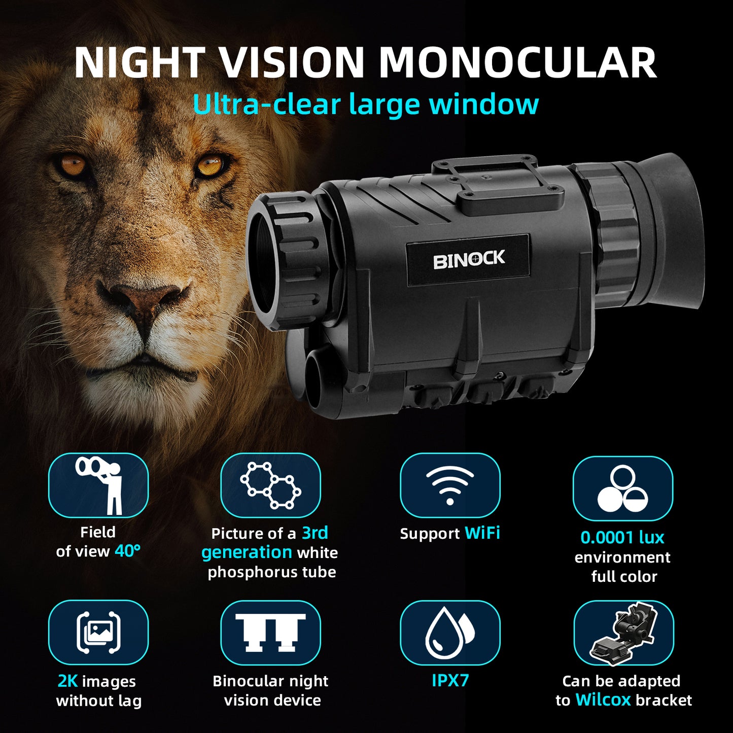 BINOCK NVG30 Tactical Night Vision Goggles Monocular